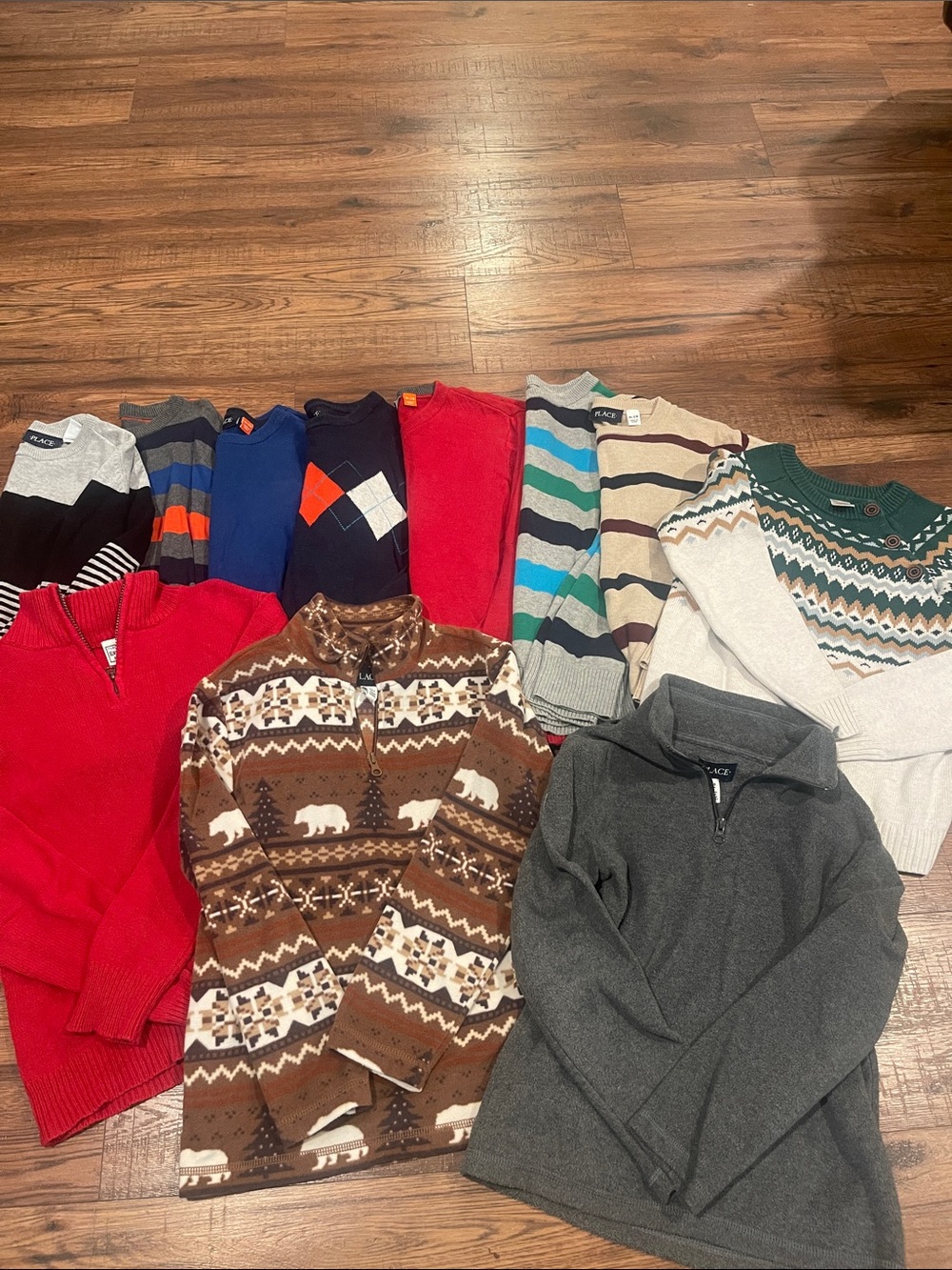 Boys size 7/8 sweater bundle